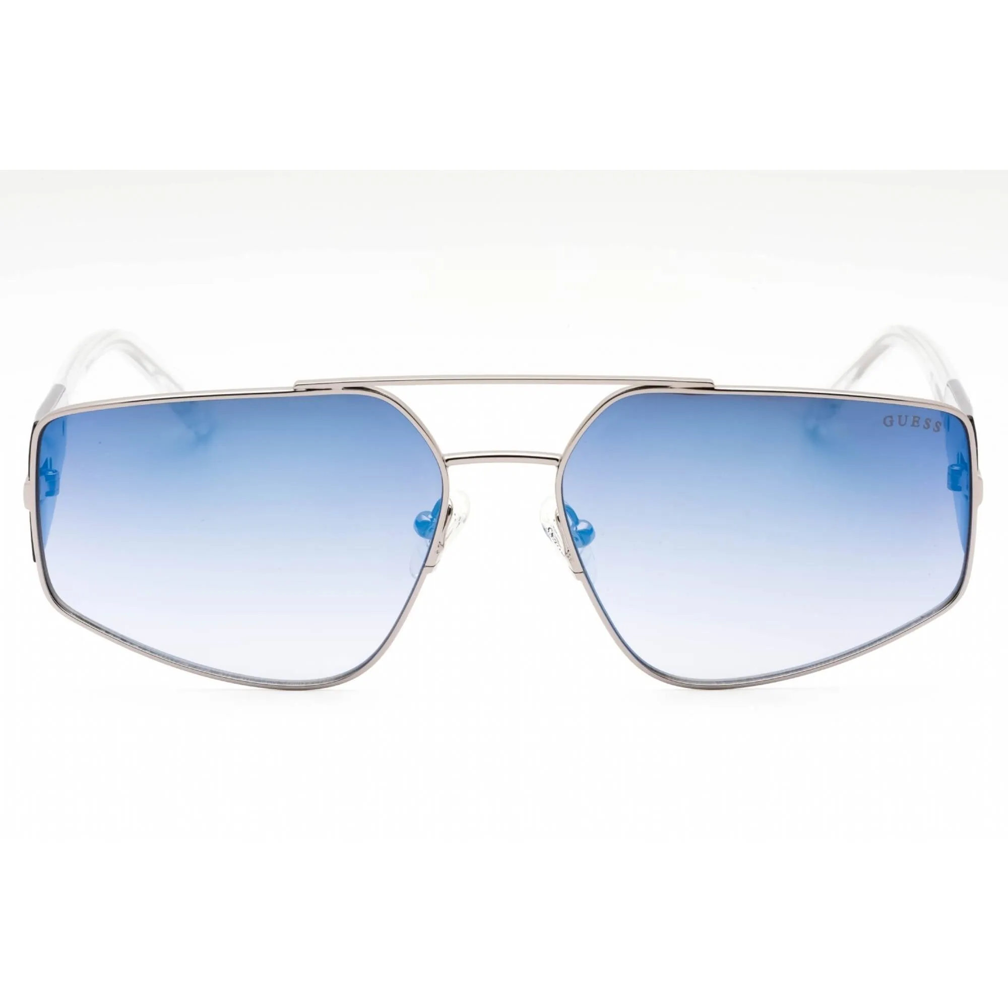 Guess Men's Sunglasses - Shiny Gunmetal Metal Aviator Full Rim Frame | GU00091 08X