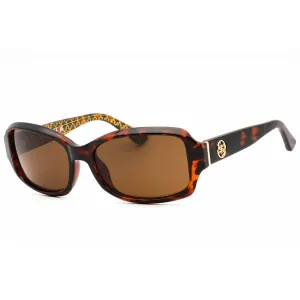 Guess Women's Sunglasses - Dark Brown Plastic Rectangular Full Rim Frame | GU7410 52E