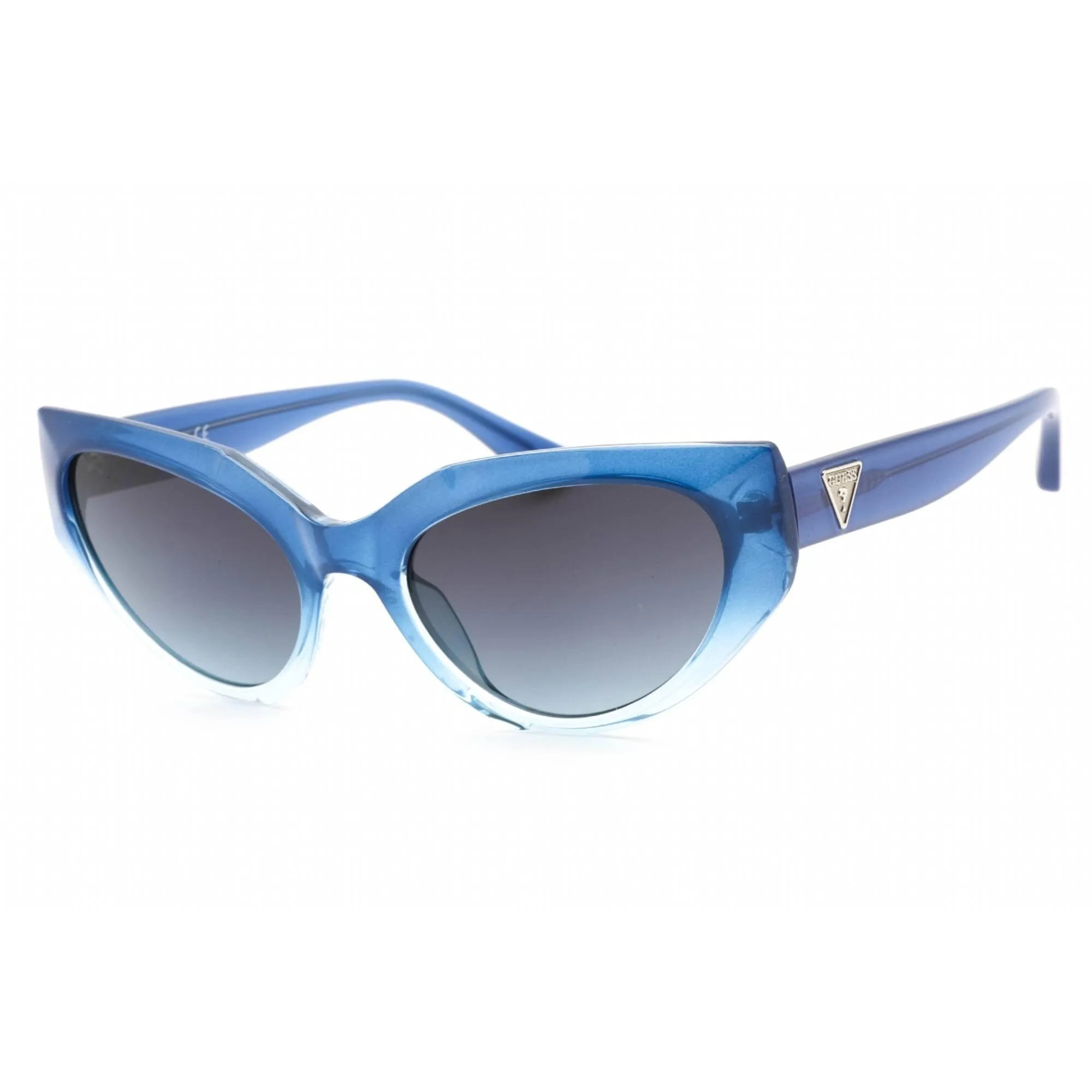 Guess Women's Sunglasses - Full Rim Blue Plastic Cat Eye Shape Frame | GU7787-A 92W