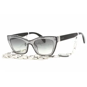 Guess Women's Sunglasses - Shiny Black Cat Eye Full Rim Frame Smoke Lens | GU7873 01B