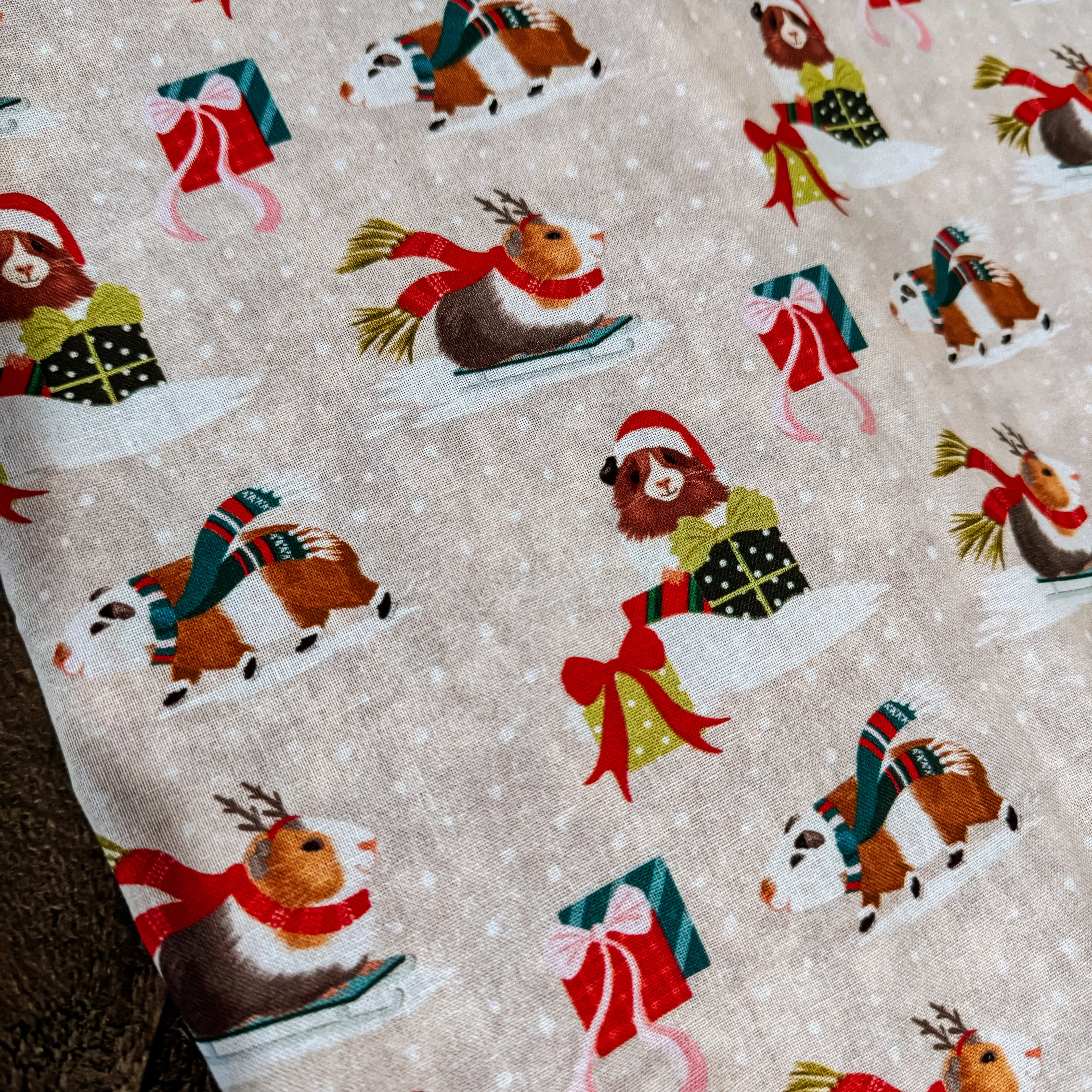 Guinea Pig Holiday Tote Bag