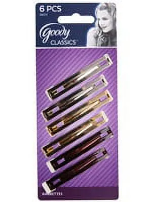 Hair Barrettes, 6 count