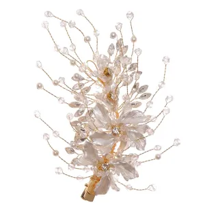 Hair Clip Headband For Women Party Rhinestones Bridal Wedding Hair Accessories Hairpin Gift Gold