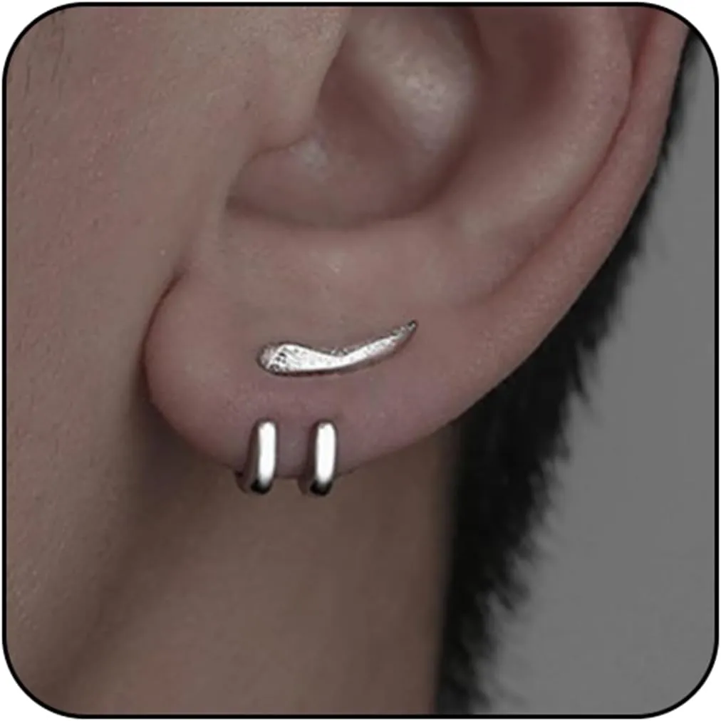Halloween Skeleton Claw Earrings for Women Men Gothic Devil Claw Earrings Punk Hippie Wolf Tooth Horn Stud Earings Halloween Accessories Jewelry Gifts