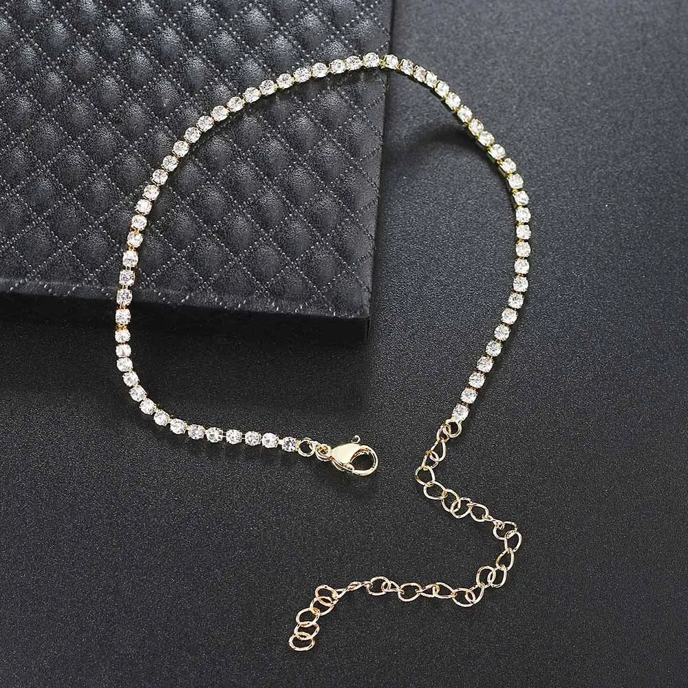 Handmade Zircon Friendship Beach Barefoot Bracelet on the Leg Chain