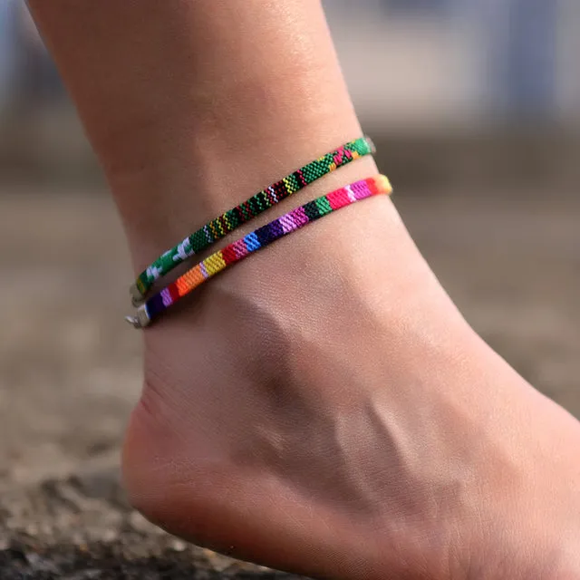 Handmade Zircon Friendship Beach Barefoot Bracelet on the Leg Chain