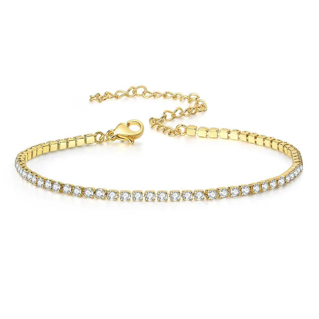 Handmade Zircon Friendship Beach Barefoot Bracelet on the Leg Chain