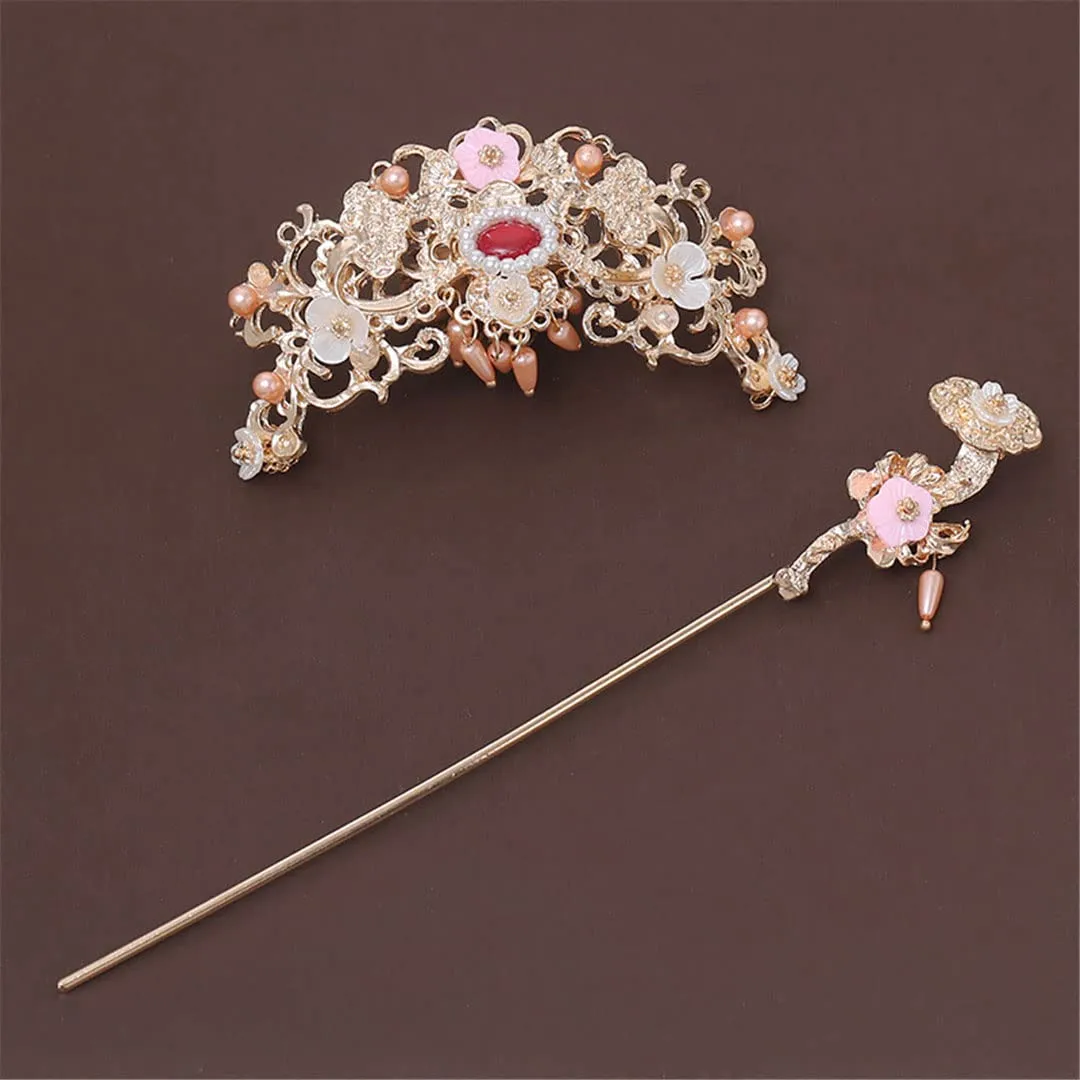 Hanfu Ancient Costume Hair Accessories Set Tassel Accessories 05