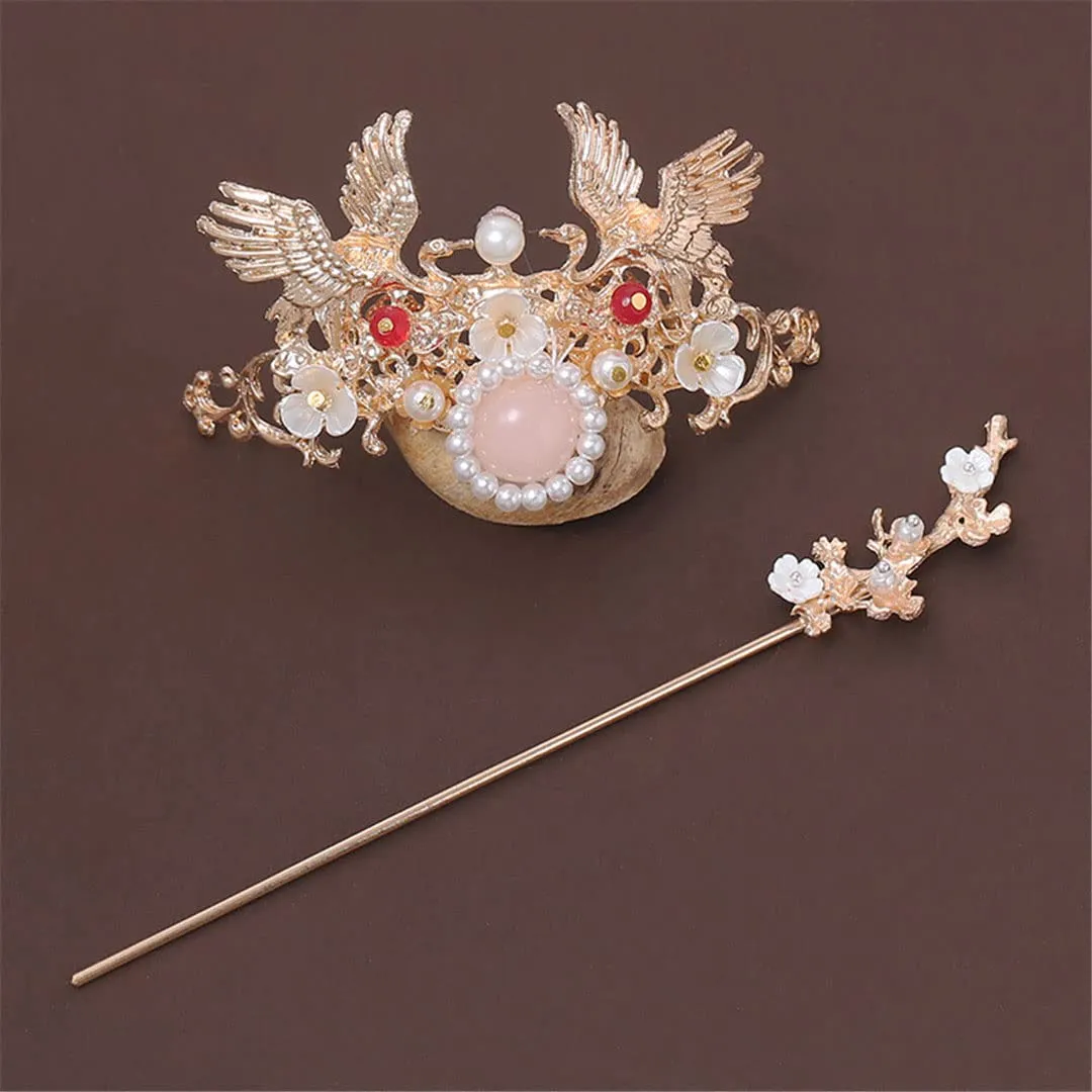 Hanfu Ancient Costume Hair Accessories Set Tassel Accessories 10