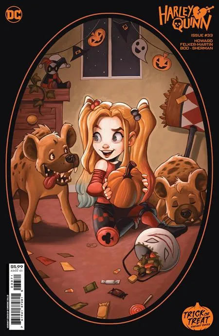 HARLEY QUINN #33 CVR F CHRISSIE ZULLO TRICK OR TREAT CARD STOCK VAR - 10/24/23