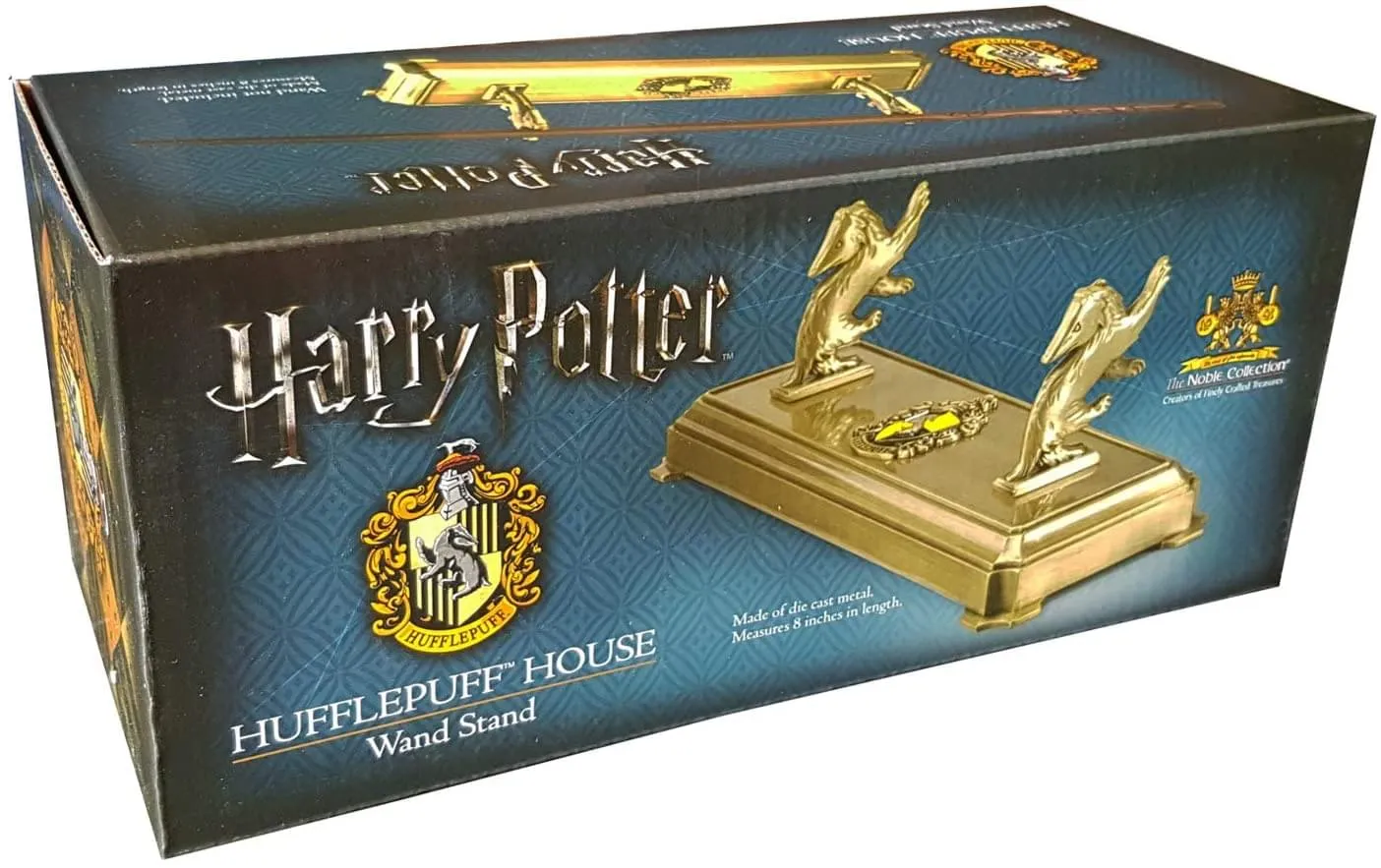 Harry Potter Diecast Metal Wand Replica Stand | House Hufflepuff