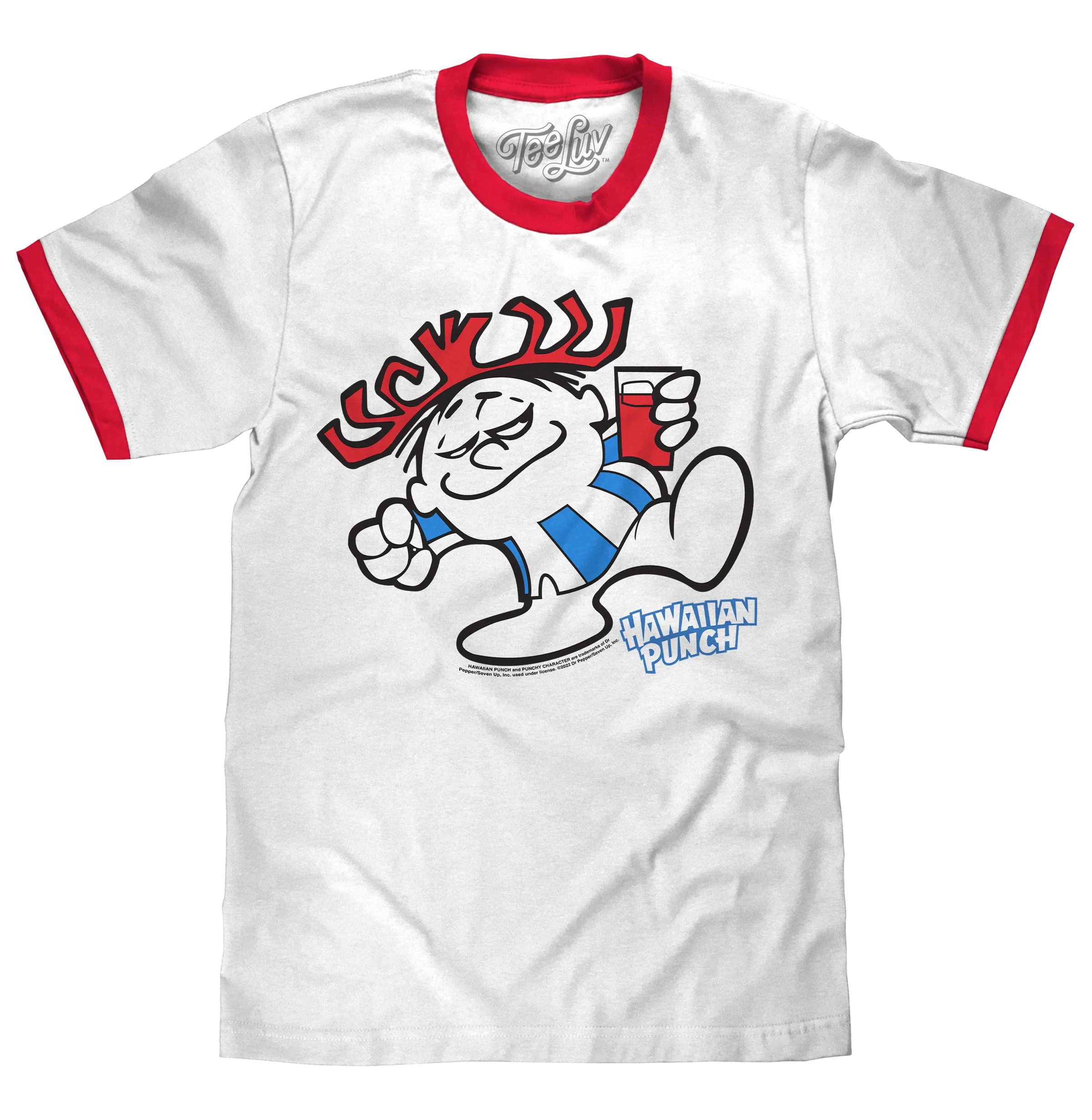 Hawaiian Punch Ringer T-Shirt - White/Red