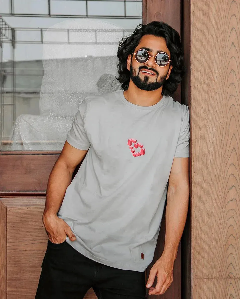 Heart Printed Half Sleeve T-Shirt