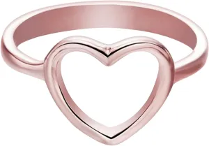 Heart Shaped Ring for Women Minimalist Design Wedding Rings for Bride Engagement Rings (Rose Gold, 6)