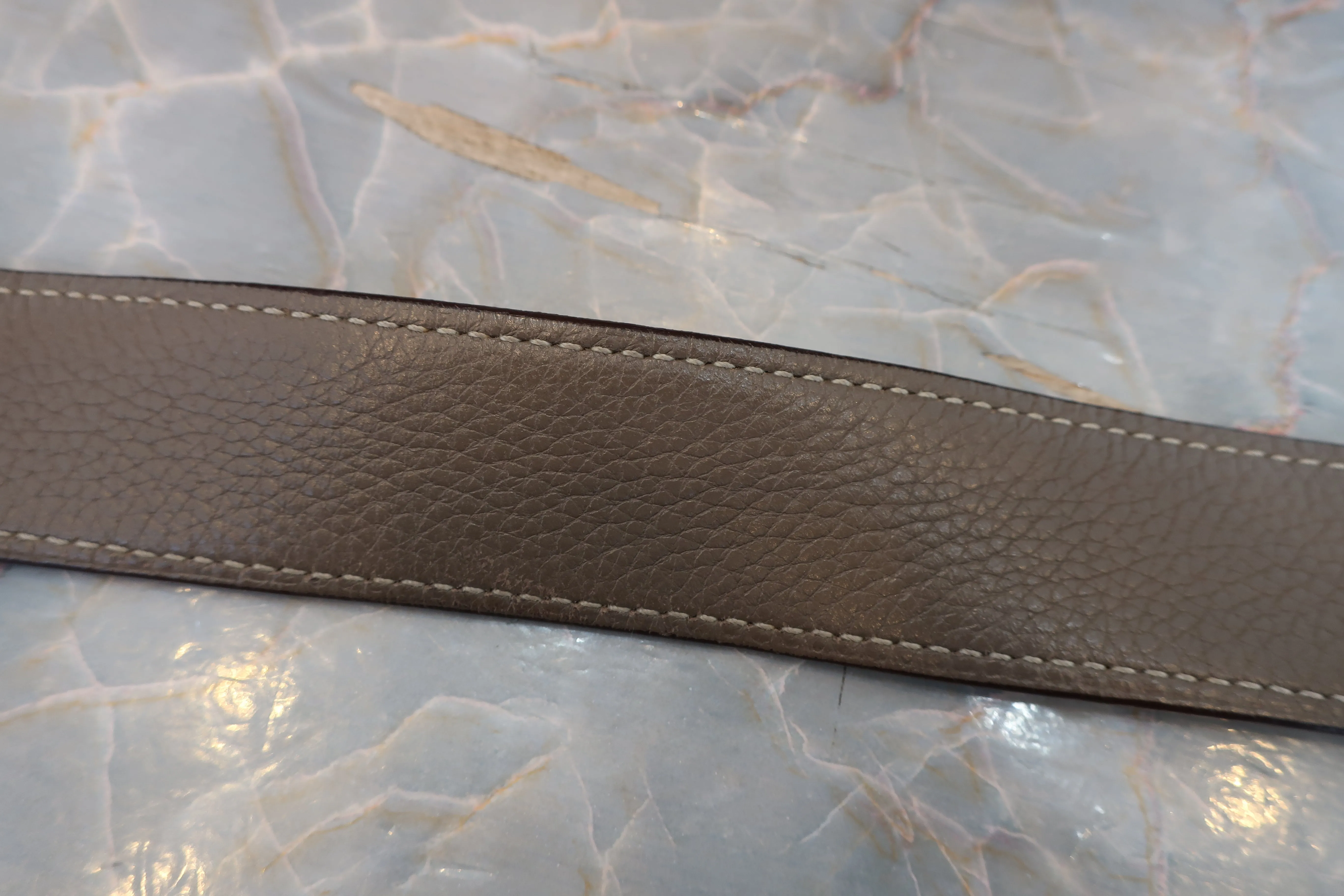 HERMES／エルメス リンディ30 トリヨンクレマンス エトゥープ □L刻印 ショルダーバッグ 700010097