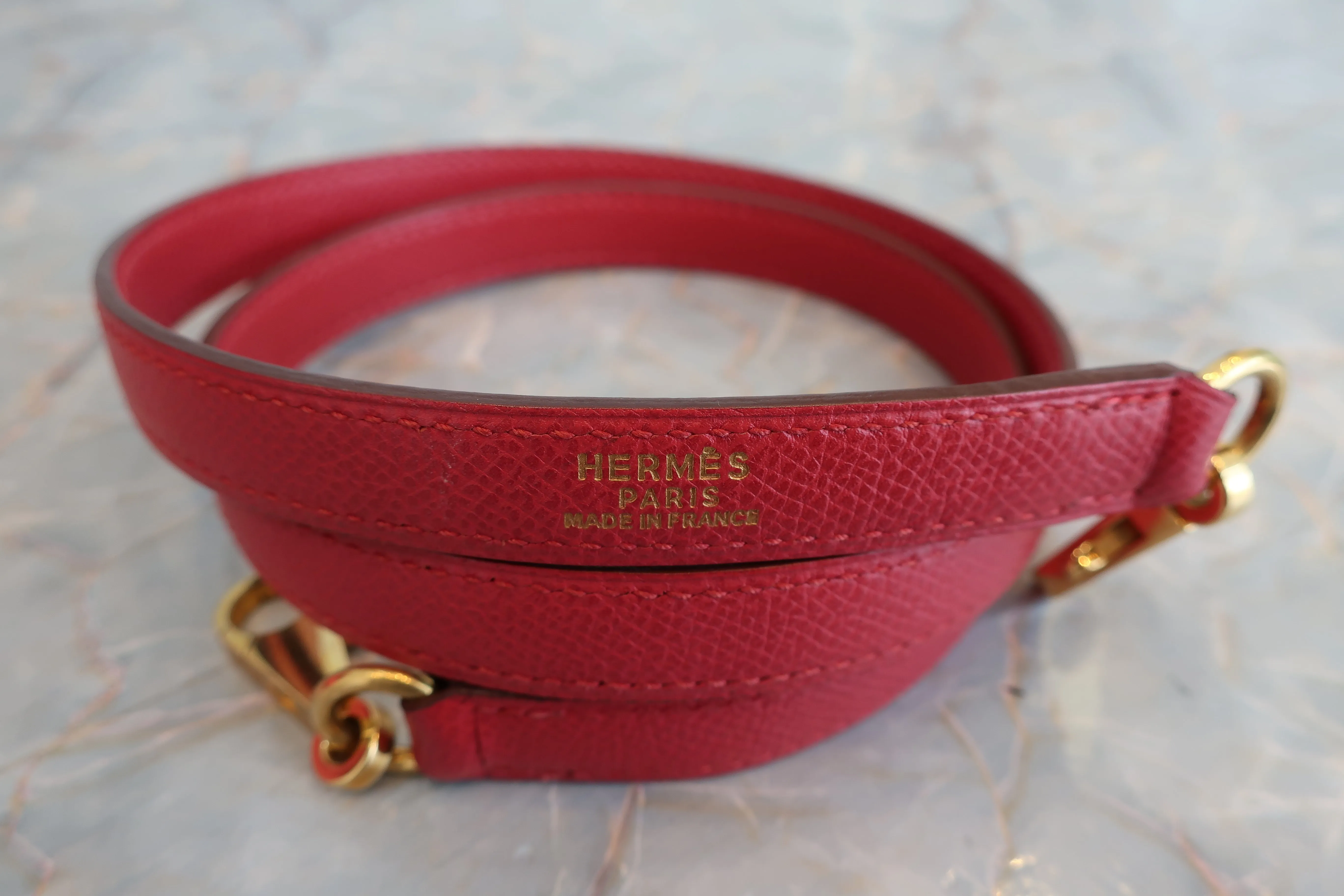 HERMES／エルメス ケリー35 クシュベル ルージュヴィフ □G刻印 ショルダーバッグ 700010073
