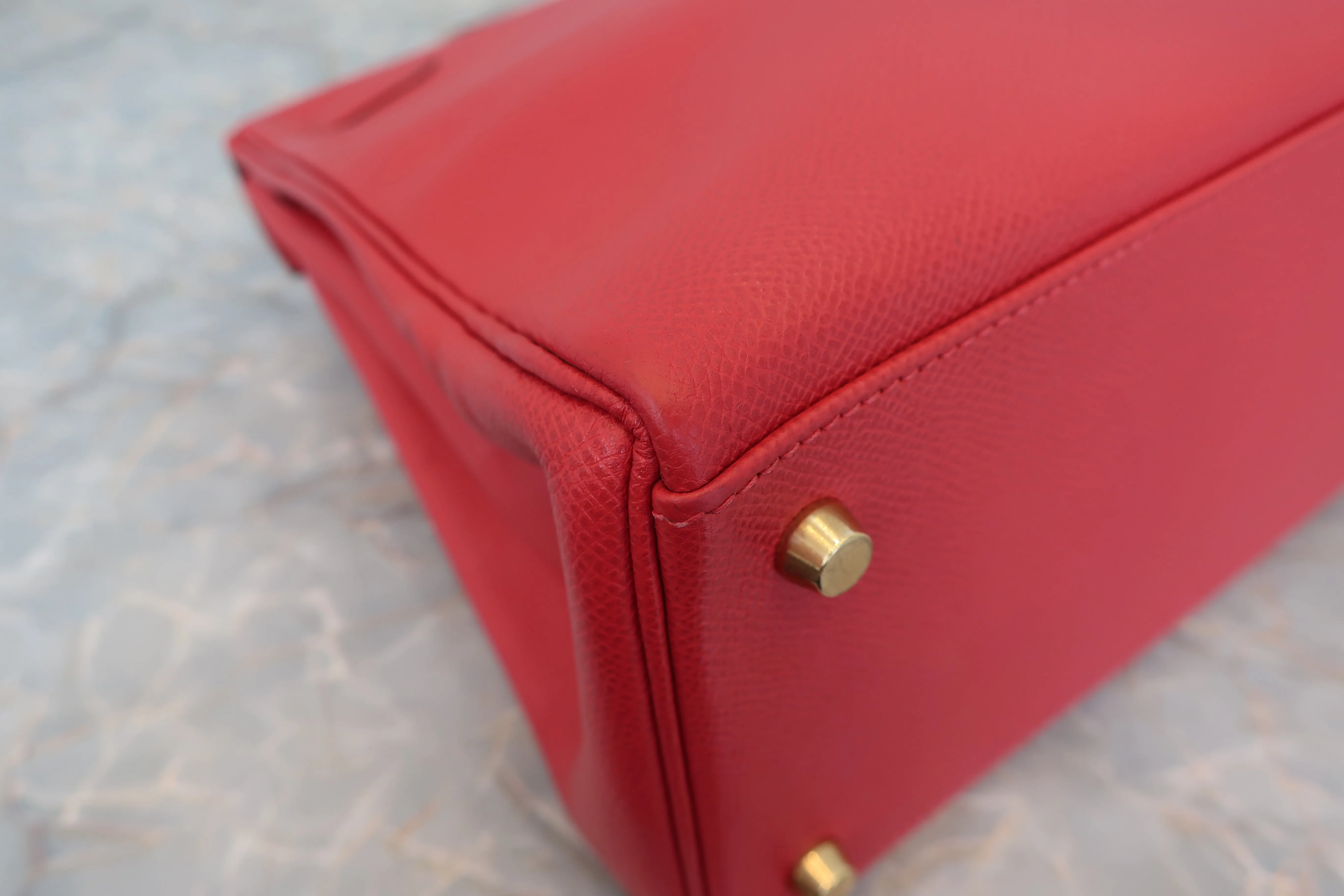 HERMES／エルメス ケリー35 クシュベル ルージュヴィフ □G刻印 ショルダーバッグ 700010073