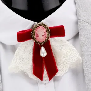 High-end Vintage Bow Brooch Lapel Pin Badge Coat Sweater Ornament Butterfly Brooches