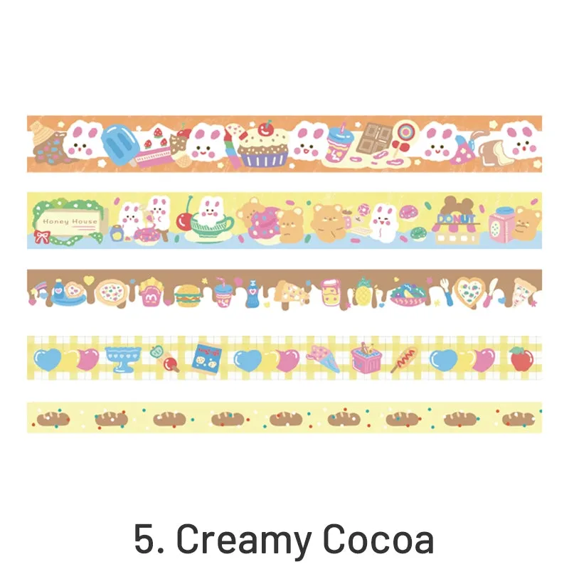 Holiday Party Cute Cartoon Animal Washi Tape Set