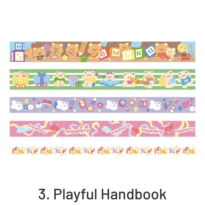 Holiday Party Cute Cartoon Animal Washi Tape Set