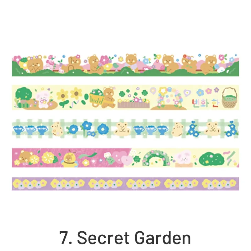 Holiday Party Cute Cartoon Animal Washi Tape Set