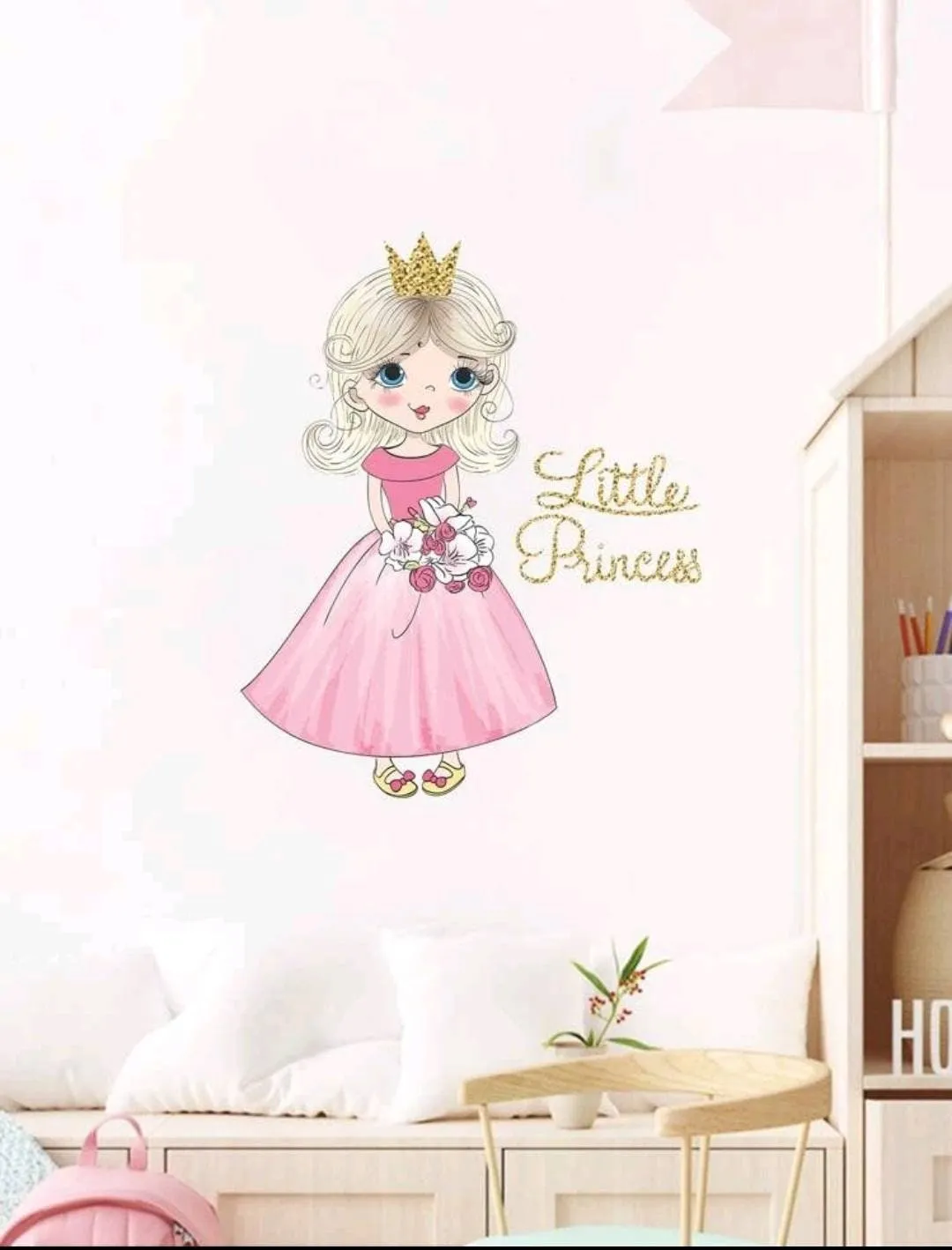 Home Decor - Wall Decal - Little Princess cartoon