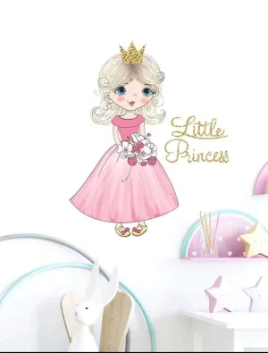 Home Decor - Wall Decal - Little Princess cartoon