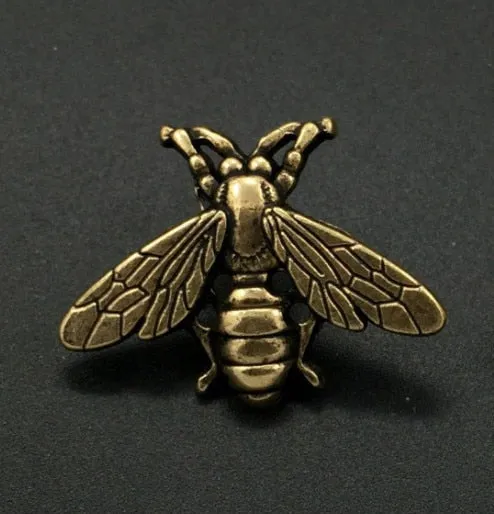 Honey - Dark Academia Vintage Bronze Bee Brooch Clothing Pin