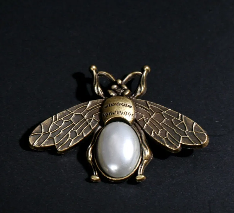Honey - Dark Academia Vintage Bronze Bee Brooch Clothing Pin