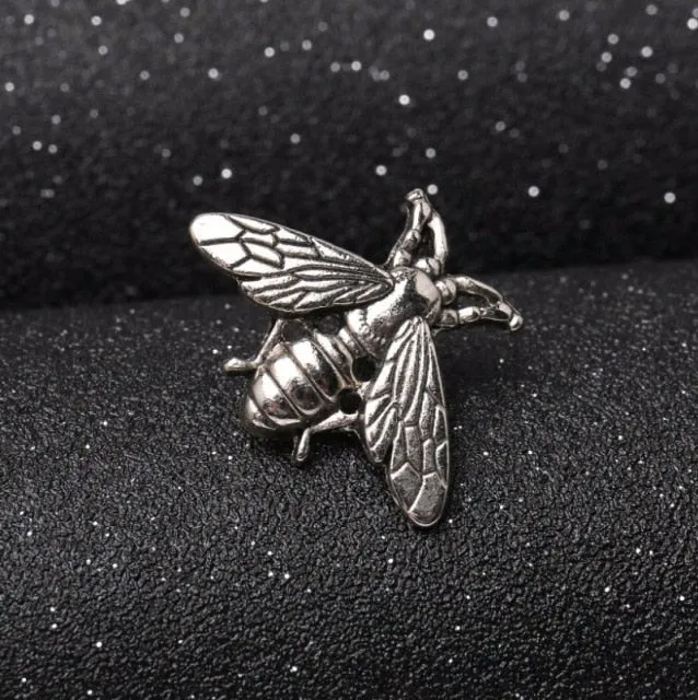 Honey - Dark Academia Vintage Bronze Bee Brooch Clothing Pin