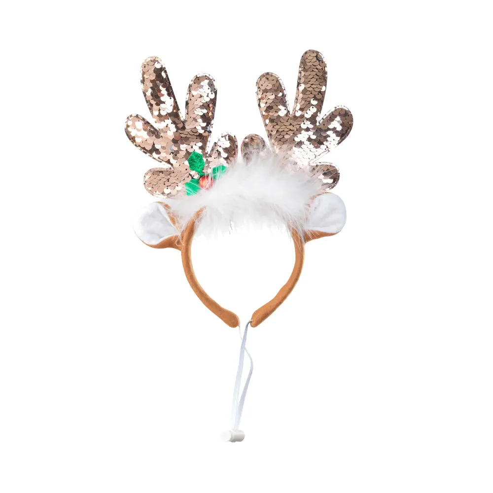 House of Paws Red Sparkle Pet Antlers