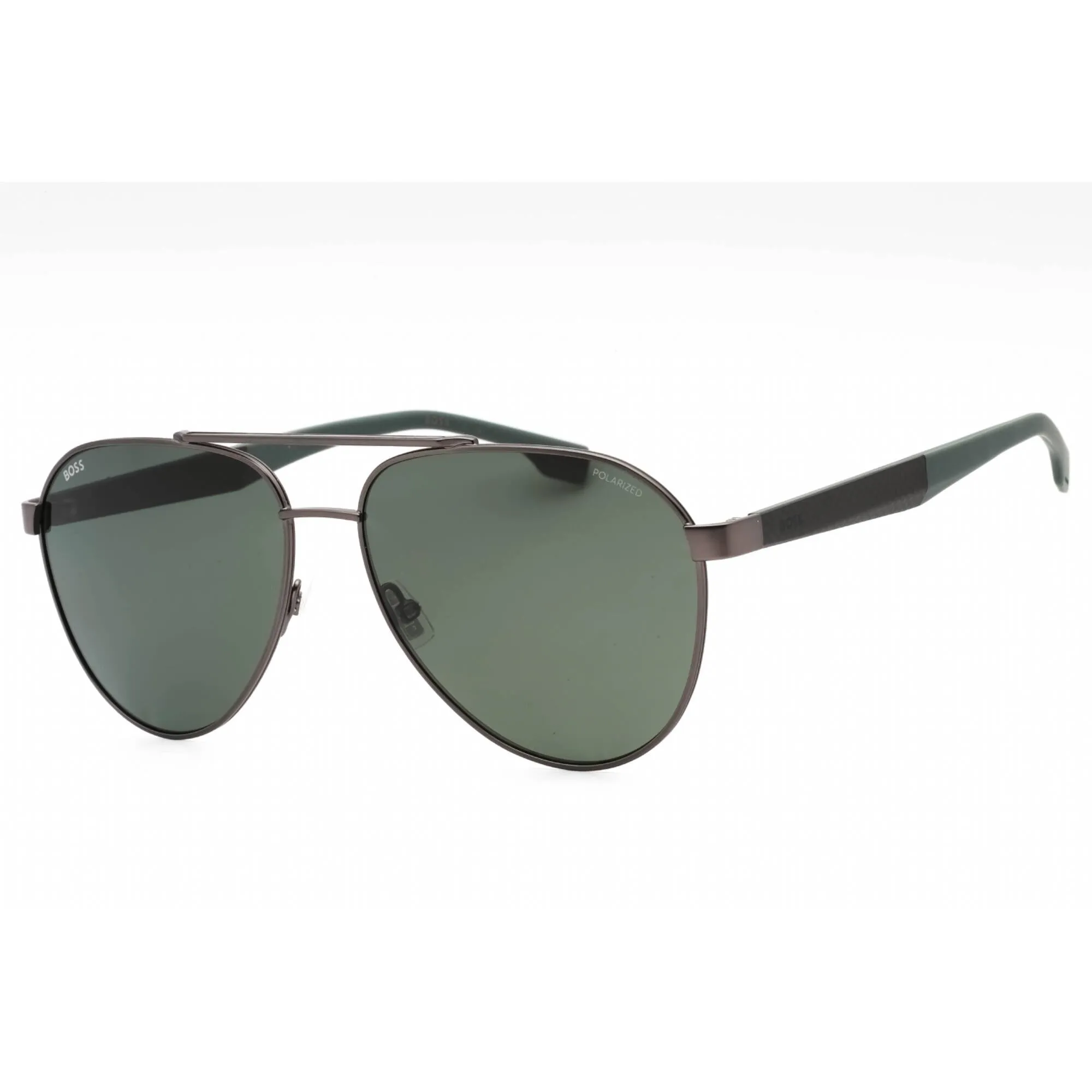 Hugo Boss Men's Sunglasses - Matte Ruthenium Full Rim Aviator Frame | 1485/S 0MFK