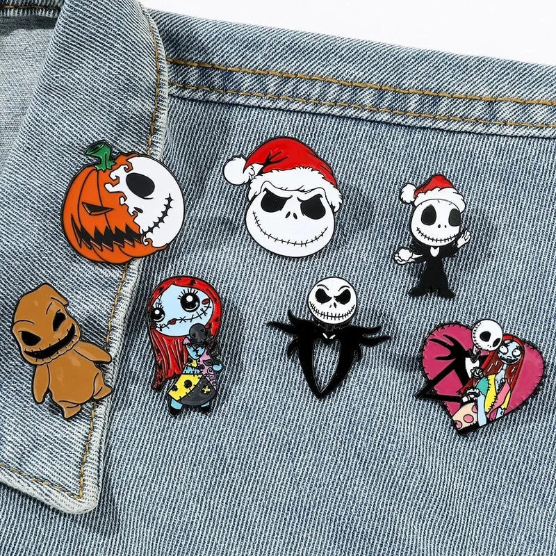 Ig Style Funny Pumpkin Heart Shape Skull Alloy Plating Unisex Brooches