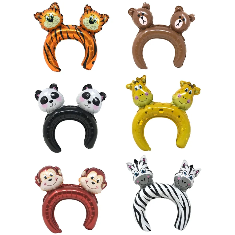 Inflatable Jungle Headbands - Pack of 12
