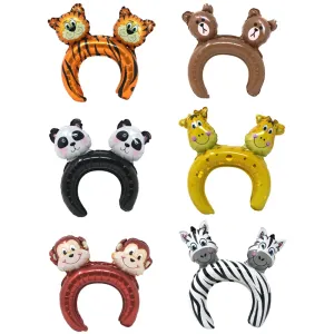 Inflatable Jungle Headbands - Pack of 12
