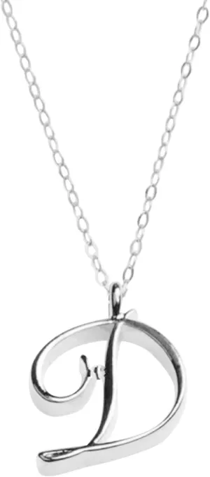 Initial Pendant Necklaces for Lady 26 Letters Trendy Chain Necklace Simple Alphabet Choker Necklace Fashion (D, One Size)