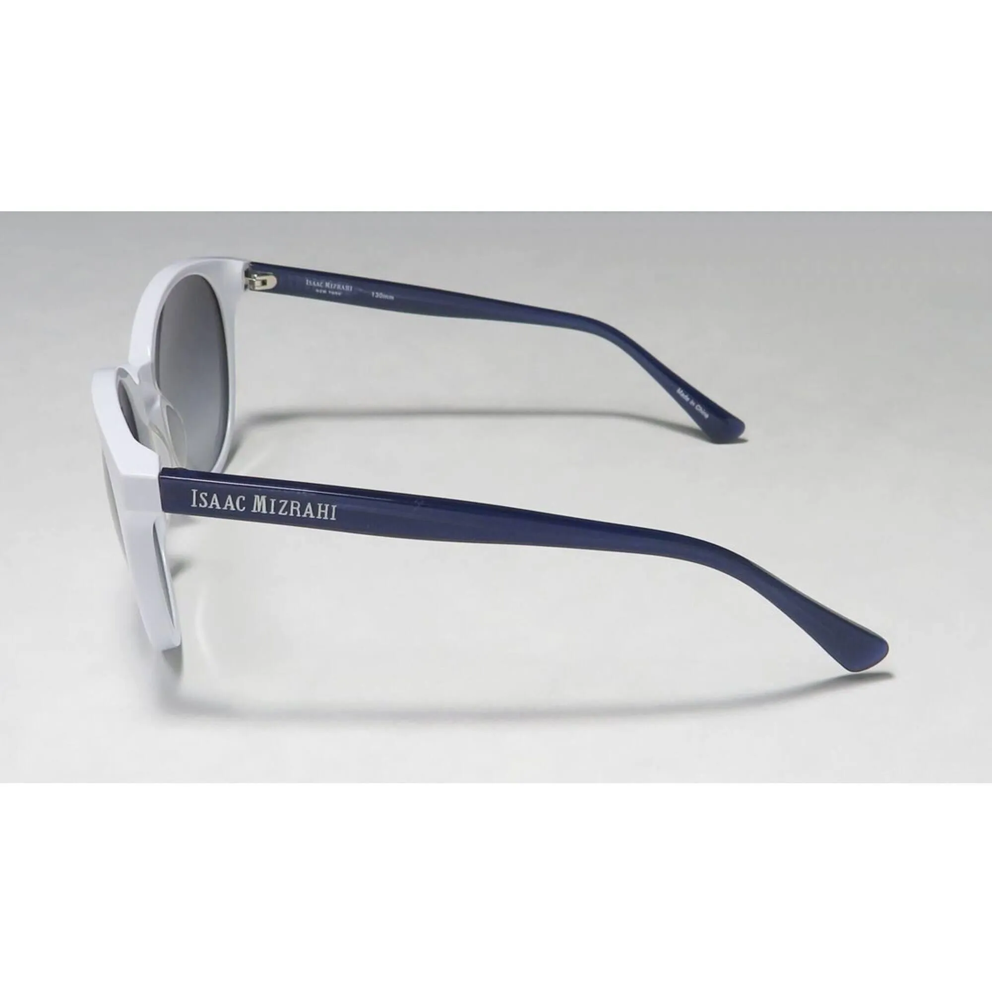 Isaac Mizrahi Unisex Sunglasses - White Frame Black Lens | ISAAC MIZRAHI 30205 WH