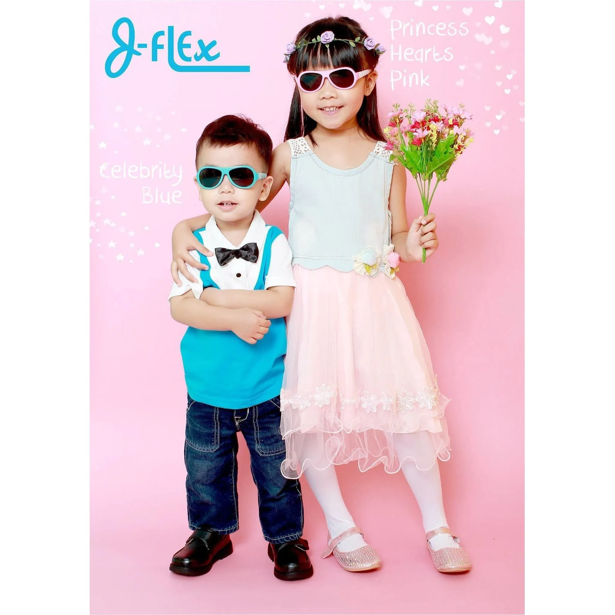J-Flex Ultra Flexible Kids Polarized Sunglasses (Marshmallow White)