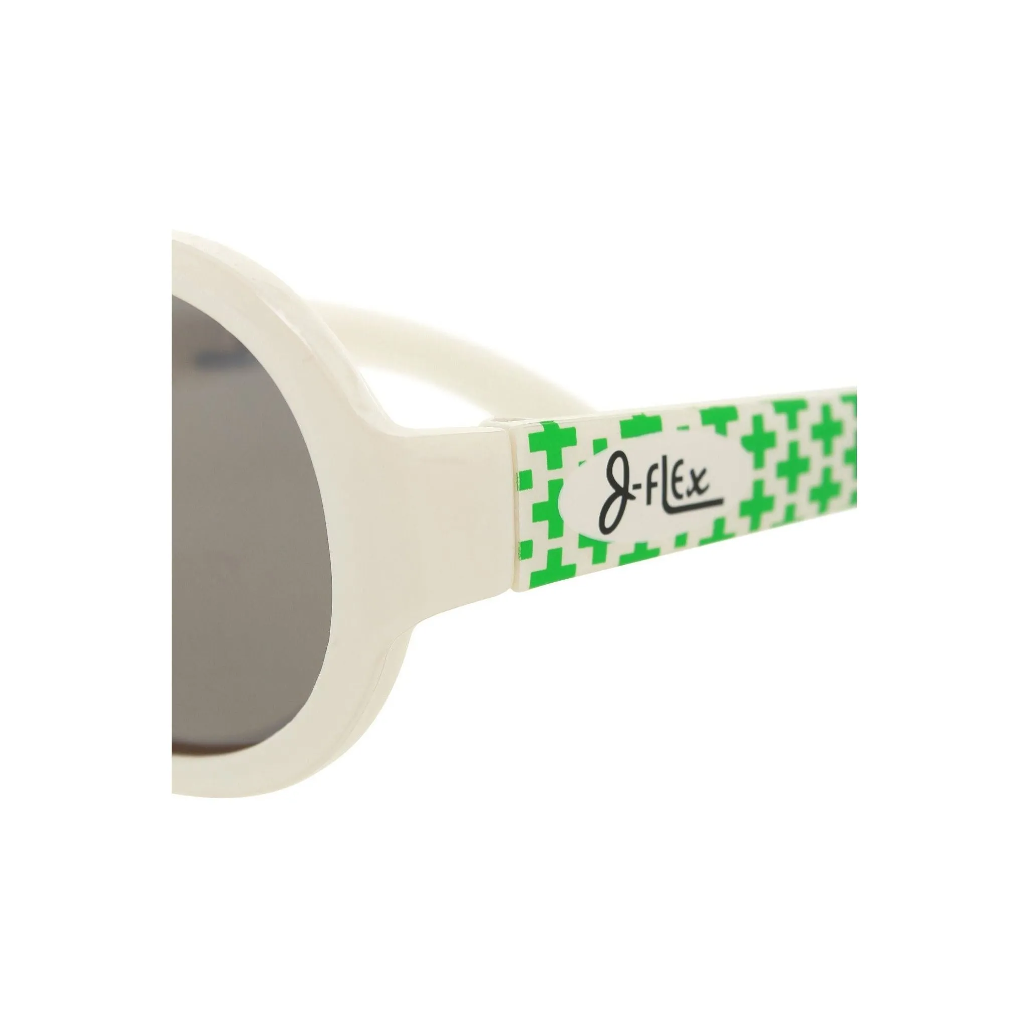 J-Flex Ultra Flexible Kids Polarized Sunglasses (Marshmallow White)