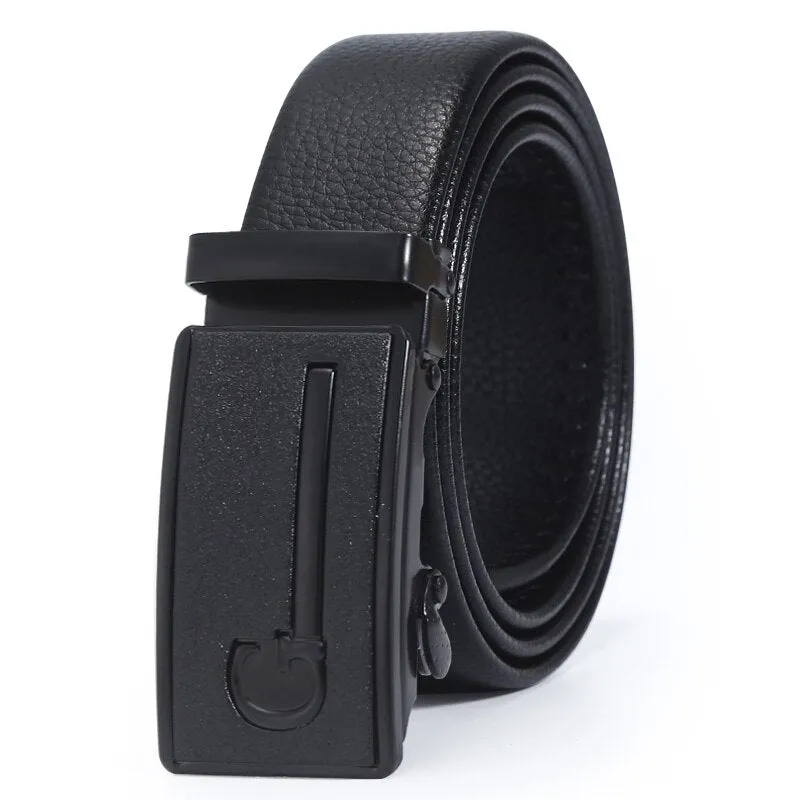 Jinquedai Extra Long Man Belt 150cm PU Strap Iron Buckle Multiple Styles Hommes Ceinture