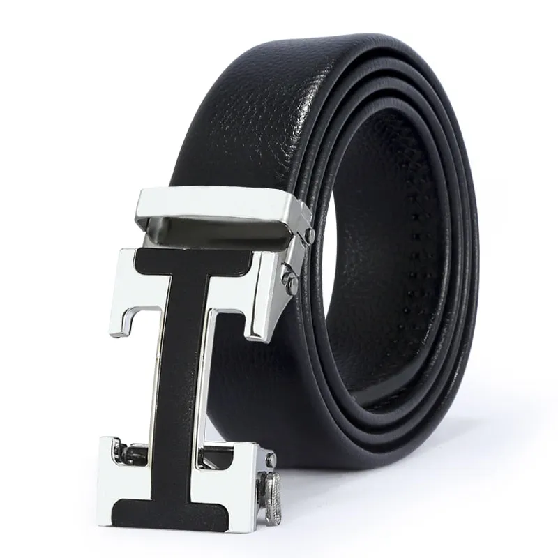 Jinquedai Extra Long Man Belt 150cm PU Strap Iron Buckle Multiple Styles Hommes Ceinture