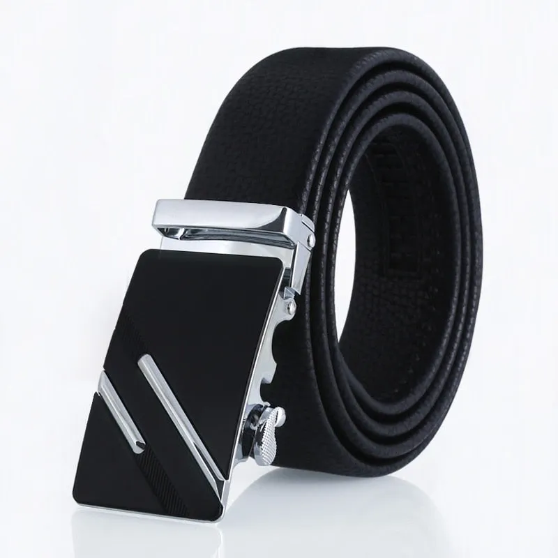 Jinquedai Extra Long Man Belt 150cm PU Strap Iron Buckle Multiple Styles Hommes Ceinture