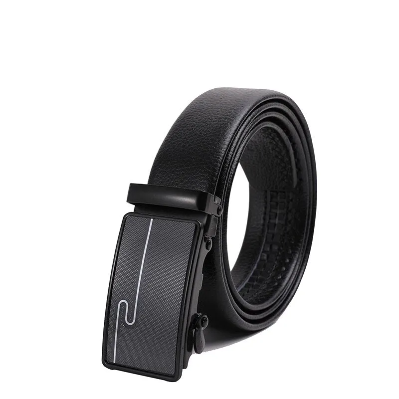 Jinquedai Extra Long Man Belt 150cm PU Strap Iron Buckle Multiple Styles Hommes Ceinture