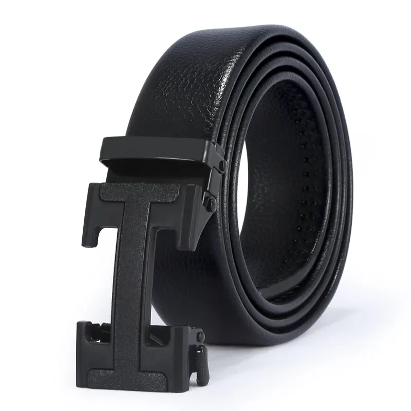 Jinquedai Extra Long Man Belt 150cm PU Strap Iron Buckle Multiple Styles Hommes Ceinture
