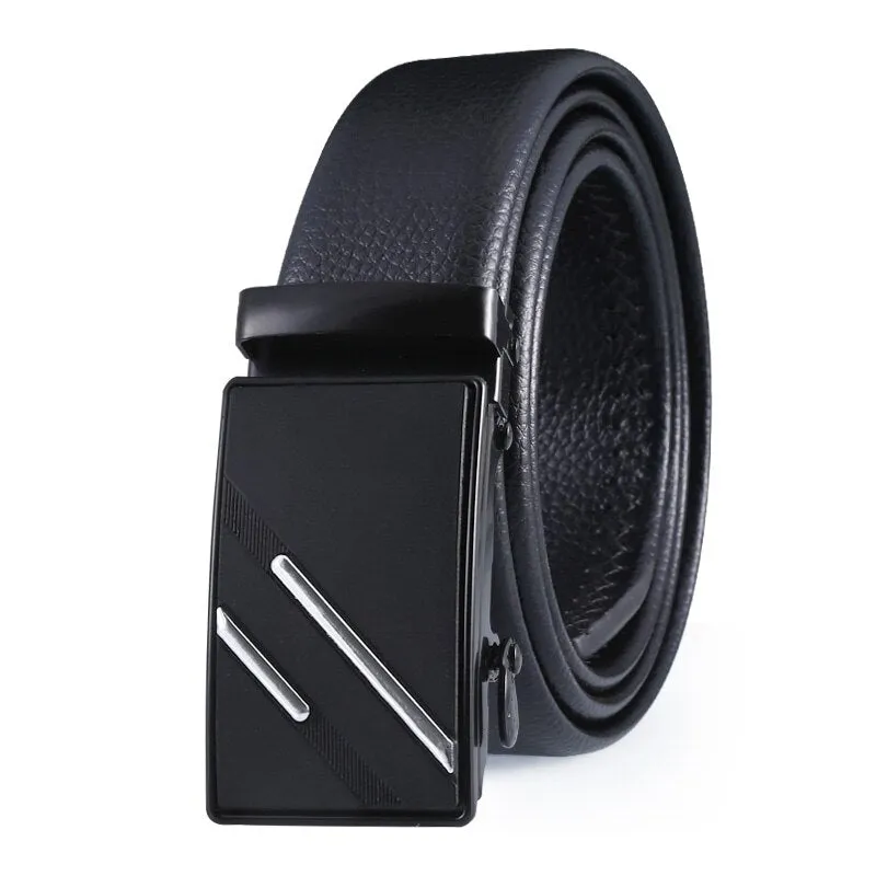 Jinquedai Extra Long Man Belt 150cm PU Strap Iron Buckle Multiple Styles Hommes Ceinture