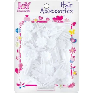Joy Hair Barrettes White Petit Daisy