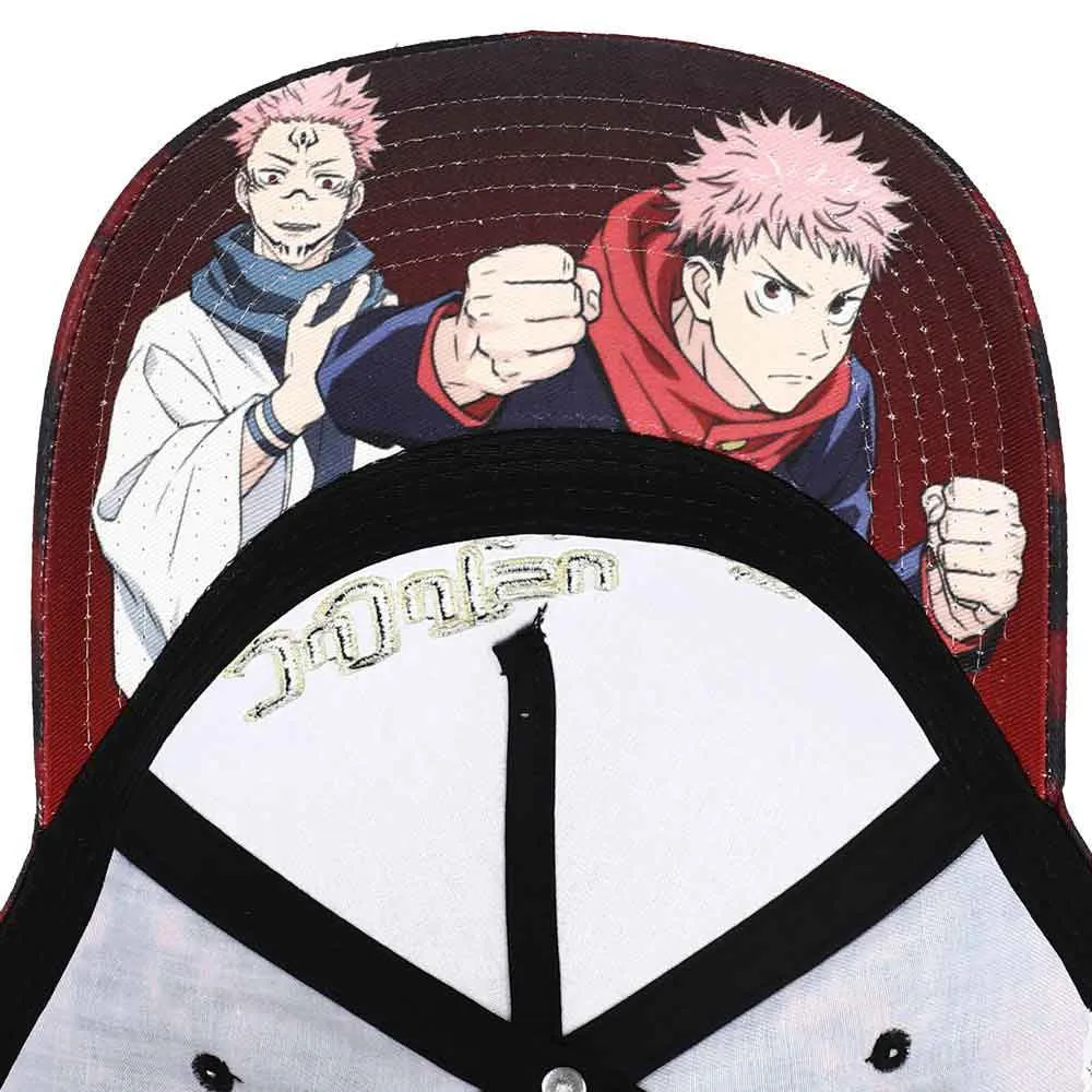 Jujutsu Kaisen Itadori Sublimated Tie Dye Pre-Curved Snapback