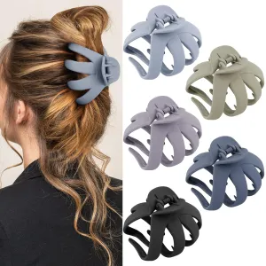 Jumbo Hair Claws for Thick Hair - 5 Pcs Giant Clips, Extra Large Hair Accessories for Women