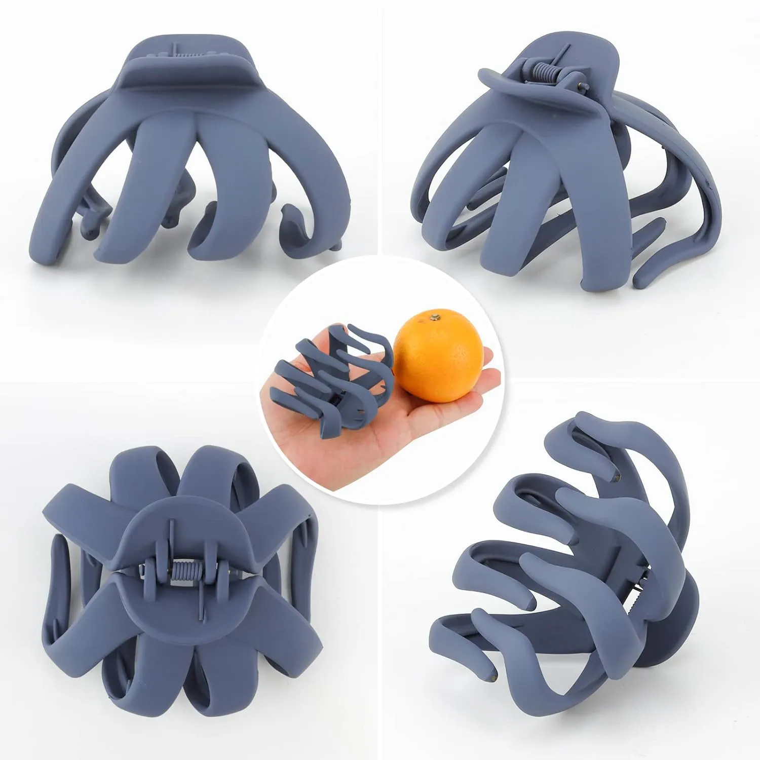 Jumbo Hair Claws for Thick Hair - 5 Pcs Giant Clips, Extra Large Hair Accessories for Women
