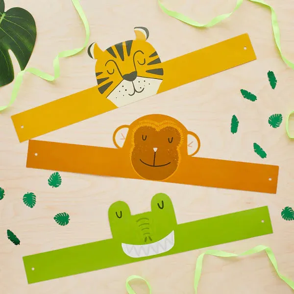 Jungle Animal Headbands Pack of 6